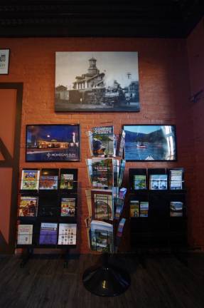 The lobby of the new Visit Luzerne County headquarters.