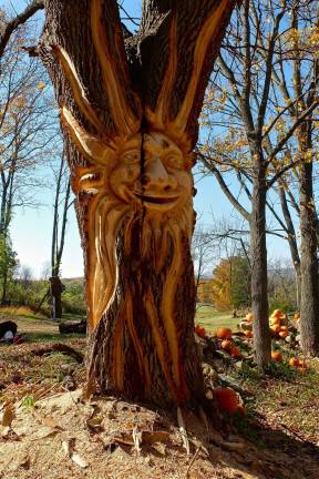 Tree spirit carved by Fidias Vasquez