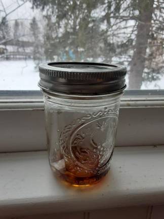 The syrup was forgotten about, until one morning, as I prepared my usual boring bowl of oatmeal, I happened to spot it behind a bottle of sriracha in the refrigerator door.