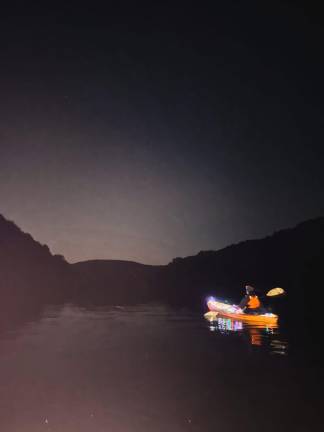 An electric light parade on the Delaware An electric light parade on the Delaware