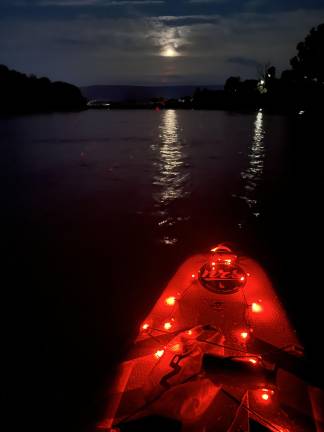 An electric light parade on the Delaware An electric light parade on the Delaware