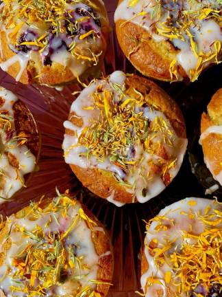 Tea cakes ($4) are a popular item on the seasonal farm stand canteen menu.