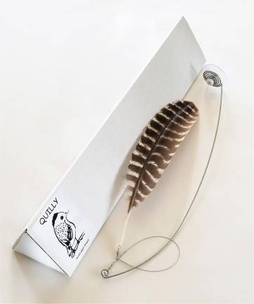 Stuff we dig Mike Englert invented Quilly after pondering what to do with the feathers he found walking the woods.