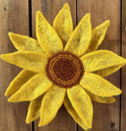 Zen and the art of felting a sunflower Zen and the art of felting a sunflower