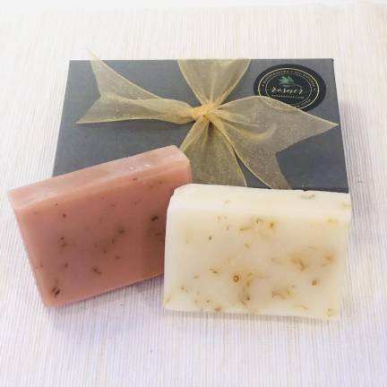 8. Relaxing facial soap set