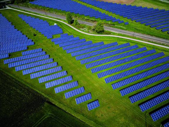 A solar farm