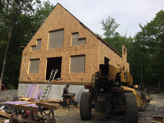 Sheree and Jim Vogt's new 2,300 square-foot post and beam home.