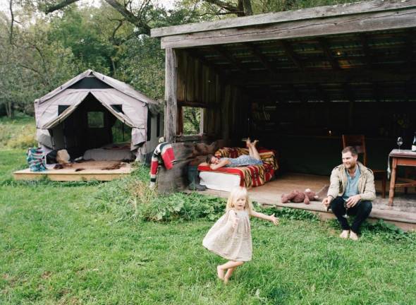 Anouk, 2, has been nomadic since she was an infant.