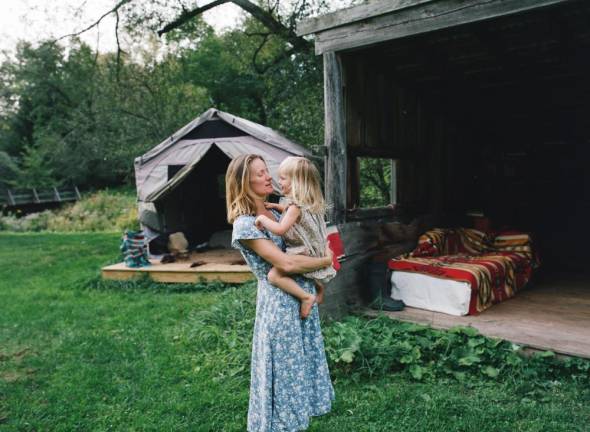 Rebecca and Anouk this past summer, when they were living in the Catskills. They have moved on.