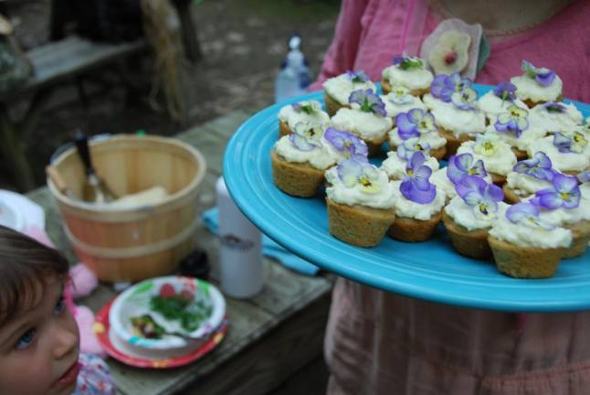 Violets are festive, edible and medicinal too. They can turn a plate of cupcakes into a showstopper.