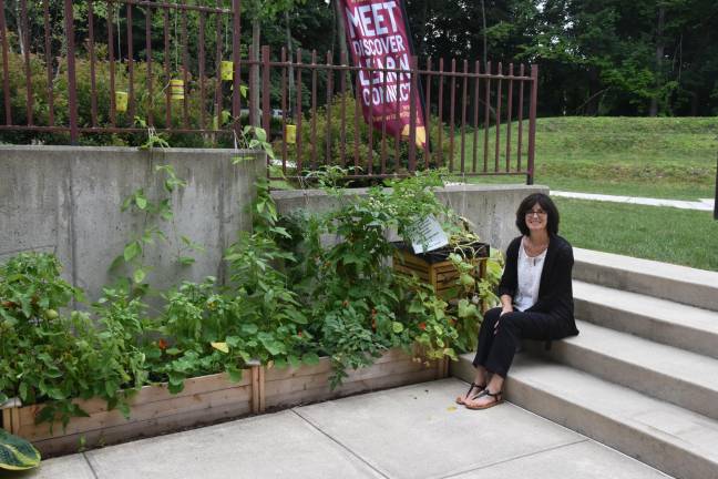 Vela-Hayes added a vegetable patch to the existing library garden.