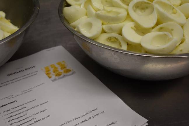 Teenage chefs cater Barnfest The deviled eggs will be a centerpiece of the barnfest.