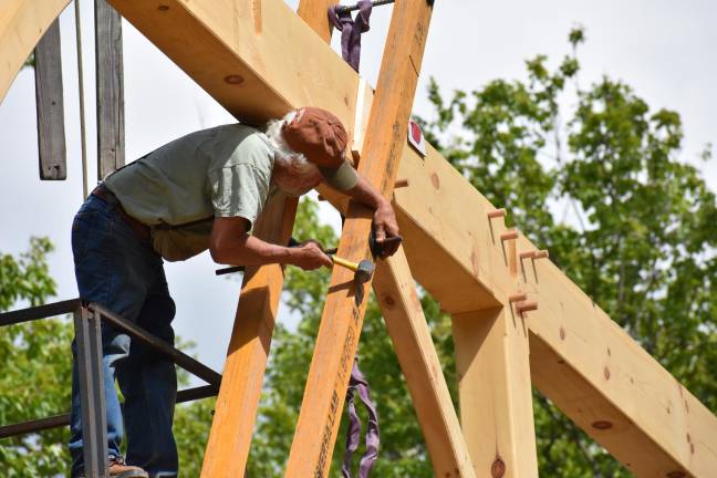 Timberframer Mike Moore has been doing this since the 70s.