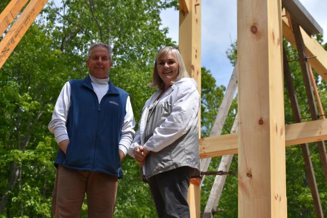 Jim and Sheree Vogt on their 39th anniversary. They'll go out to dinner later.