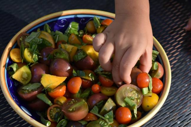 We’d all but given up on tomatoes – until we stumbled upon a forgotten back swath of our half-wild garden.