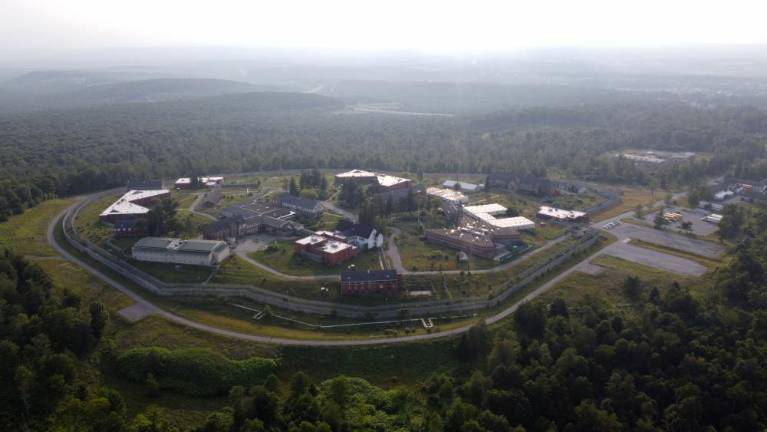 A drone shot of the entire campus