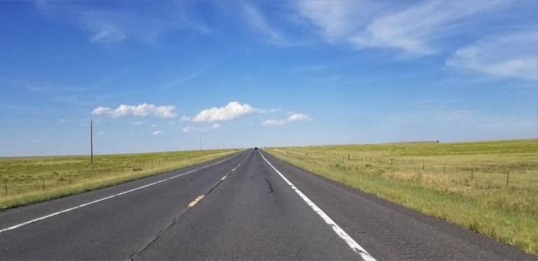 I most look forward to the advent of road trip as luxury rather than necessity. How relaxing it would have been to read a book or watch a movie as my car raced along the unending drab of Kansas.