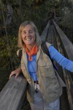 Canopy Meg built her career studying tropical forest canopies arounf the world. Now a professor at New College in Sarasota, Florida, she designed and organized the construction of a canopy walkway and tower through the palm-oak hammock in Myakka State Park.
