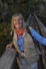 Canopy Meg built her career studying tropical forest canopies arounf the world. Now a professor at New College in Sarasota, Florida, she designed and organized the construction of a canopy walkway and tower through the palm-oak hammock in Myakka State Park.