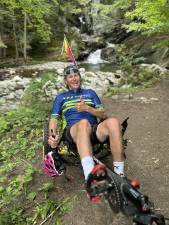 Peter Quinn on his delta in Vermont in June