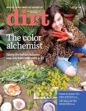 Dirt’s prize-winning work in 2019 includes this issue from last fall, about a “color alchemist” who makes dye from foraged ingredients.
