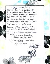 From the dumpster, a poem emerges