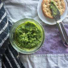 Spring wild pesto has become an annual tradition in the writer’s house.