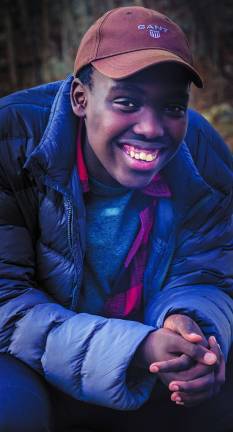 Maxwell Rwamuningi, 15, from South Africa, attends Oakwood Friends School in Poughkeepsie, a leader in sustainability, along with Malcolm.