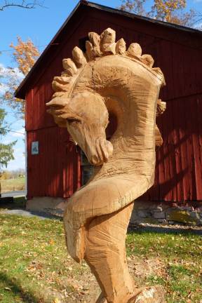Carving by Fidias Vasquez for Luft Gardens Art Park.