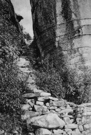 The Lenape steps circa 1860.