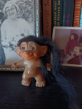 An original 1950s Troll doll that my mom nicknamed Maxie after our long absent father is among the gems that constitute my inheritance.