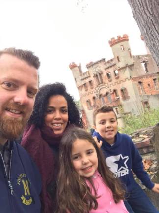Gil Esposito and family on a trip to Bannerman Castle
