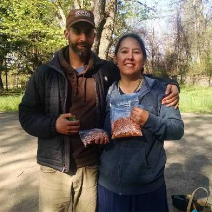 Rowen White and Ken Greene’s seed paths intersected in 2017, when they worked together to plant endangered tribal seeds like Mohawk red bread corn.