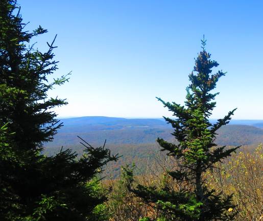 The view from Peekamoose Mountain, where the writer contemplated a big question: whether to pocket the pen she’d used to register.