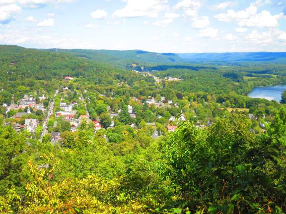 “On the Knob during the summer, music from Milford’s outdoor festivals wafts upward, so that you can hear it nearly as well as you would if you were downtown.”