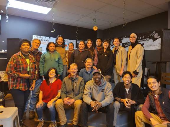 Top, from left: Nadia Muyeeb-Adewale, Liberation Farm; David Stoddard , Chester Agricultural Center Farm &amp; Property Manager; Marcela Huerta, Huerta Farm; Zoe Friedberg, Little Gem Farm; Elvia Trujillo, Grandpa Farm; Nicole Bard, Flower Moon Farm; Selfis Velasquez, Huerta Farm; Christina Chan, Choy Division Farm; Sara Katz, Chester Ag Center executive director; Diane Aboushi Saleh, Halal Pastures Farm.