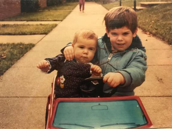 Rollin with my bro, circa 1983.