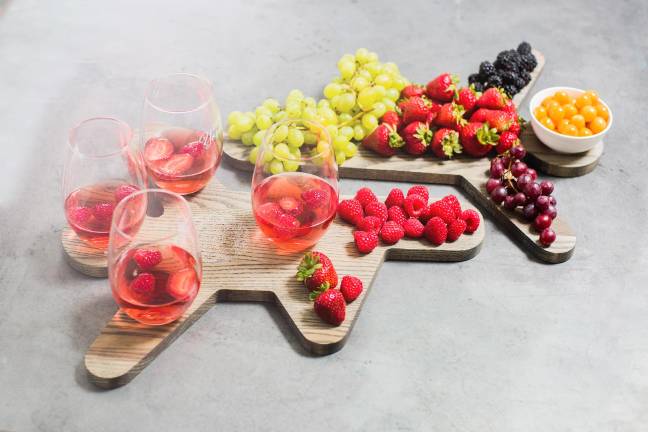 The Tree Pose Cheeseboard adds festive yoga vibes to any gathering.