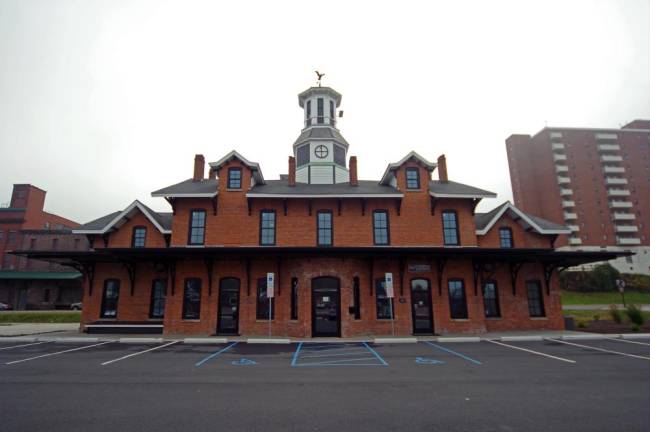 The 1868 Wilkes-Barre Station, which had fallen into disrepair, is now the headquarters of Visit Luzerne County.