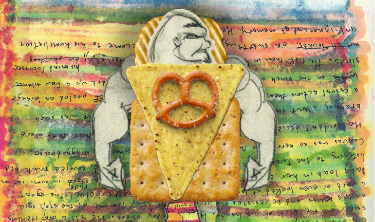Real men eat chips