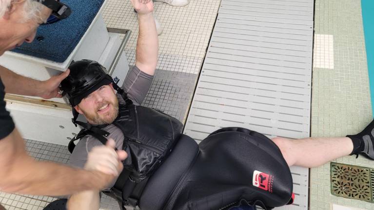 Scelba was unable to walk for awhile after setting the world record because his legs were numb.