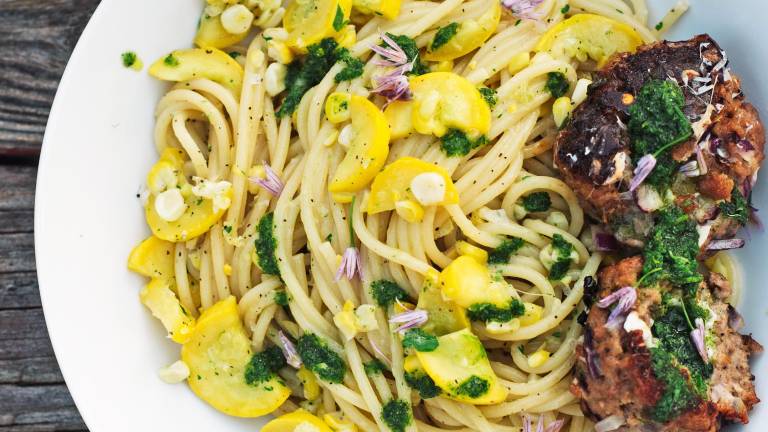 Pasta night with a summery twist