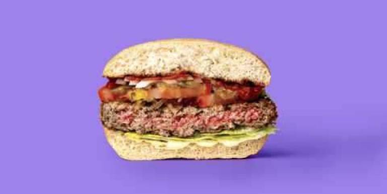 Hamburger vs. veggie burger
