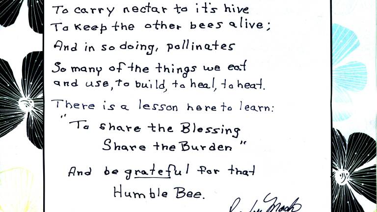 From the dumpster, a poem emerges